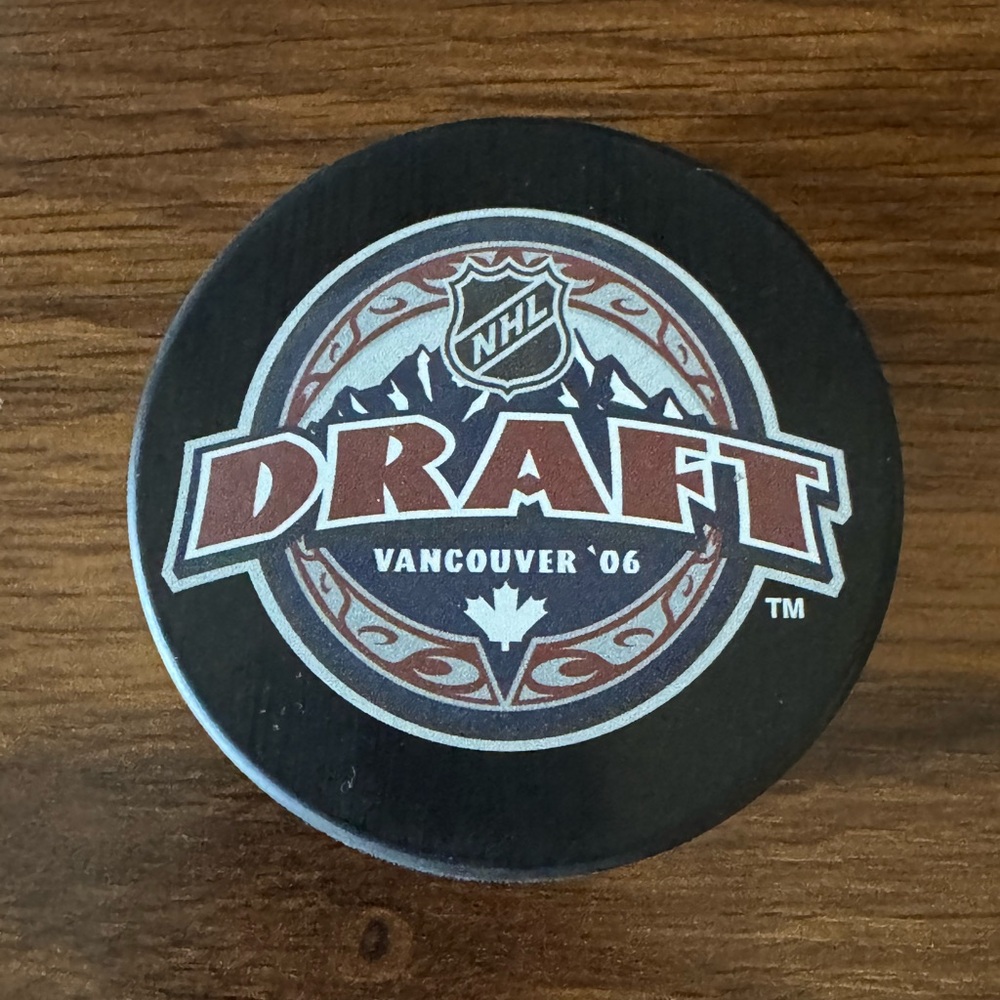 NHL Official Licensed Black and Silver Hockey Puck